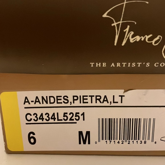 Franco Sarto Ladies Grey suede open toe shoes, size 6M, New in Box. - Picture 6 of 6